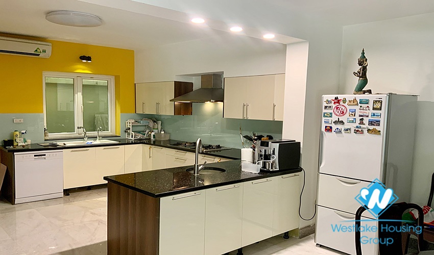 Good condition and fully furnished house for rent in Tay Ho District, Hanoi